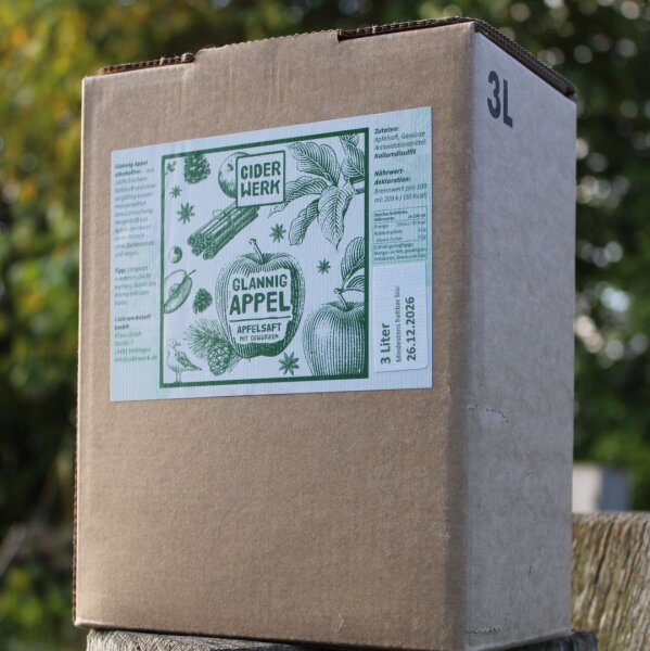 Glannig Appel alkoholfrei | Apfelsaft | 3 Liter
